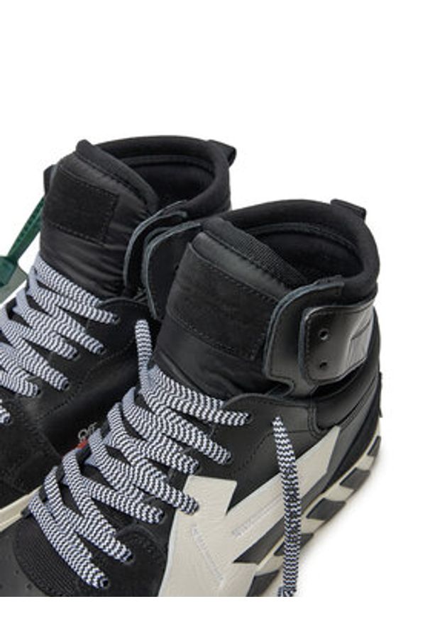 OFF-WHITE - Off-White Sneakersy OMIA225S22LEA0011001 Czarny. Kolor: czarny. Materiał: zamsz, skóra