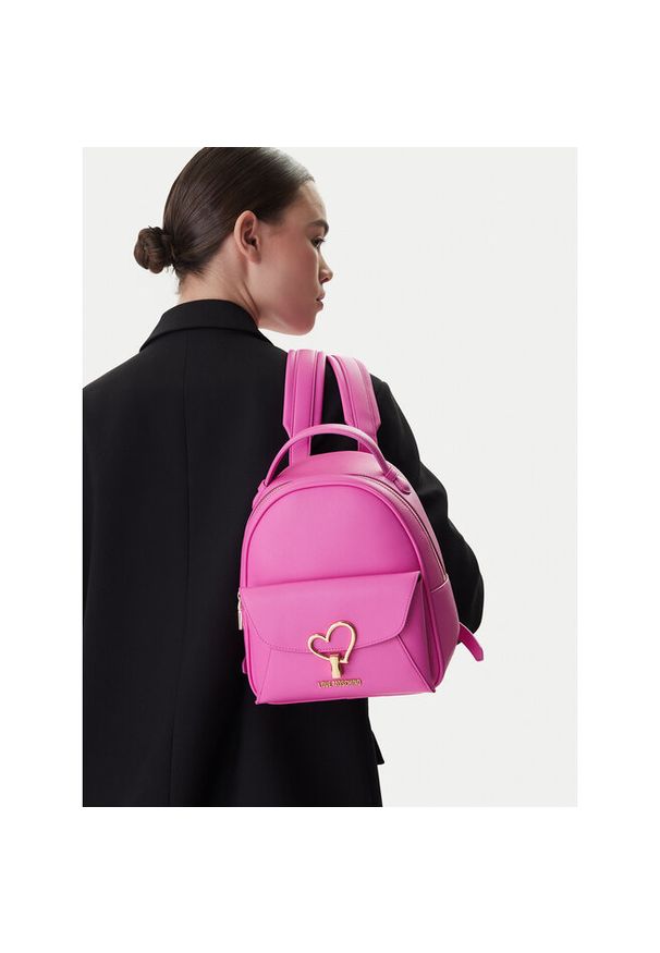 Love Moschino - Plecak LOVE MOSCHINO. Kolor: różowy