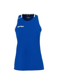 KEMPA - Damska koszulka typu tank top Kempa Player. Kolor: biały, niebieski, wielokolorowy. Wzór: kolorowy. Sport: koszykówka