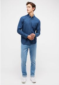 Mustang - Męska Koszula MUSTANG Rawlins Dress Blues 1014766 5334 #4