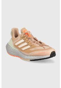 adidas Performance buty do biegania Ultraboost 22 kolor beżowy. Kolor: beżowy. Materiał: materiał, guma. Sezon: zima #4