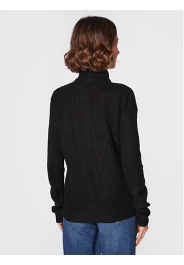 Brave Soul Sweter LK-230HALL Czarny Regular Fit. Kolor: czarny. Materiał: syntetyk