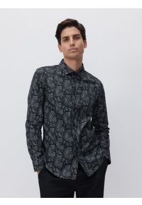 Reserved - Wzorzysta koszula slim fit - wielobarwny. Materiał: tkanina, bawełna #1
