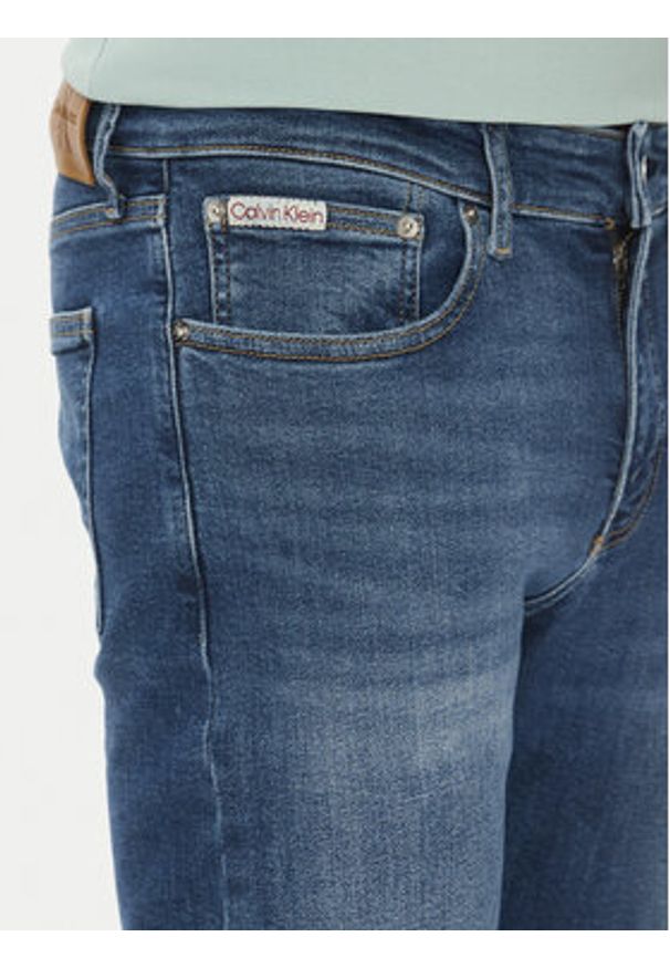 Calvin Klein Jeans Jeansy J30J327161 Niebieski Skinny Fit. Kolor: niebieski