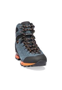 Buty do chodzenia męskie Hanwag Makra Trek Gtx. Kolor: pomarańczowy, wielokolorowy, niebieski. Materiał: zamsz. Sport: turystyka piesza