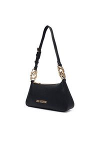 Love Moschino - LOVE MOSCHINO Torebka JC4007PP1PLB0000 Czarny. Kolor: czarny. Materiał: skórzane #4
