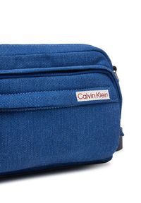 Calvin Klein Saszetka Sleek Denim Utility Camera Bag LV04D3432G Niebieski. Kolor: niebieski. Materiał: materiał #2