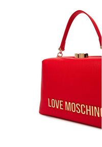 Love Moschino - LOVE MOSCHINO Torebka JC4096PP1NLM0500 Czerwony. Kolor: czerwony. Materiał: skórzane #5