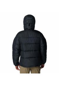 columbia - Kurtka Turystyczna Puchowa Męska Columbia Pike Lake II Hooded Jacket. Kolor: czarny, wielokolorowy. Materiał: puch