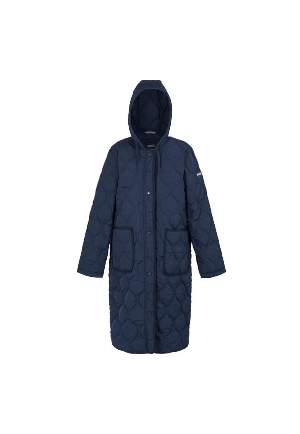 Parka damska Regatta Jaycee II. Kolor: niebieski. Materiał: materiał, puch. Sport: turystyka piesza