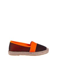 Espadryle Bayla-115 104130 Naranja, Czarny/ Pomarańczowy, Materiał - 36. Okazja: na co dzień. Kolor: pomarańczowy. Materiał: tkanina. Szerokość cholewki: normalna. Styl: casual #1