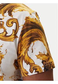 Versace Jeans Couture T-Shirt 80GAH6S0 JS543 Biały Regular Fit. Kolor: biały. Materiał: bawełna #5