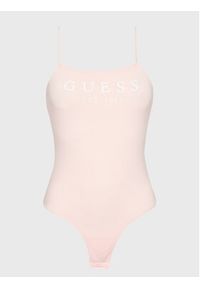 Guess Body Carrie O2GM12 KBBU1 Różowy Slim Fit. Kolor: różowy. Materiał: bawełna