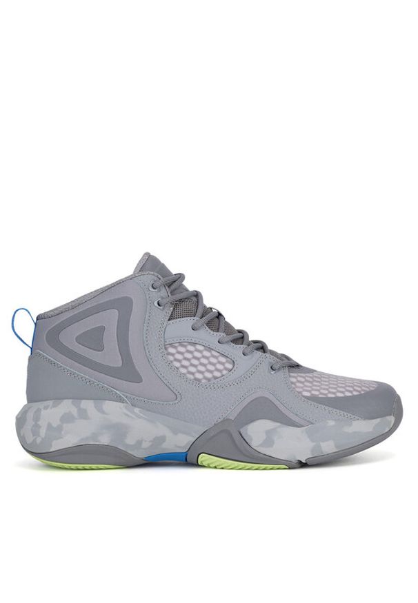 Shaq - SHAQ Buty do koszykówki RADIATE AQ95016M-S Szary. Kolor: szary. Materiał: skóra. Sport: koszykówka