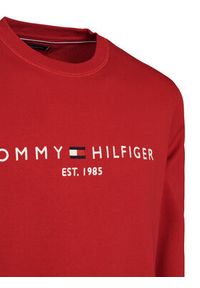 TOMMY HILFIGER - Tommy Hilfiger Bluza Logo MW0MW11596 Czerwony Regular Fit. Kolor: czerwony. Materiał: bawełna #4