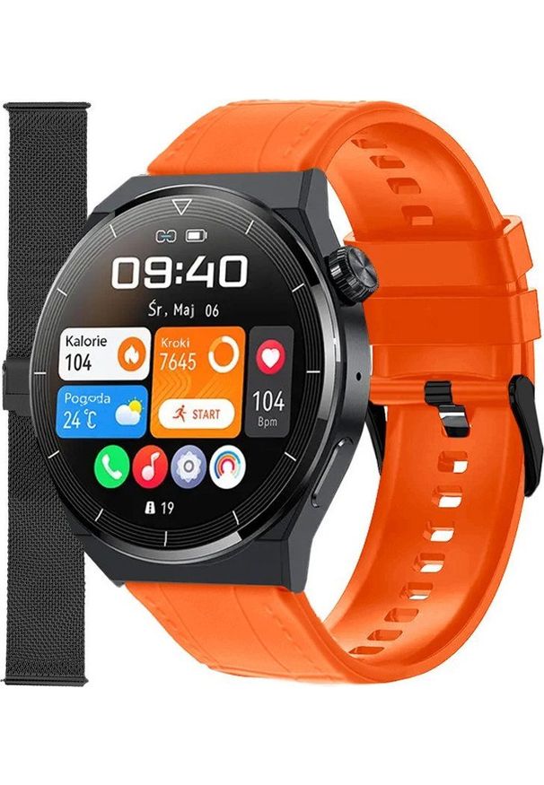 Smartwatch Enter SAT.14.238.144-SET Pomarańczowy. Rodzaj zegarka: smartwatch. Kolor: pomarańczowy