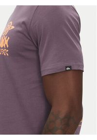 Quiksilver T-Shirt EQYZT08053 Fioletowy Regular Fit. Kolor: fioletowy. Materiał: bawełna #3