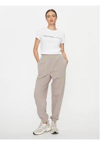 Calvin Klein Underwear Spodnie dresowe 000QS7016E Szary Regular Fit. Kolor: szary. Materiał: bawełna #4