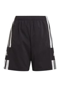 Adidas - Squadra 21 Woven Shorts. Kolor: biały, wielokolorowy, czarny. Materiał: tkanina. Wzór: gładki #1