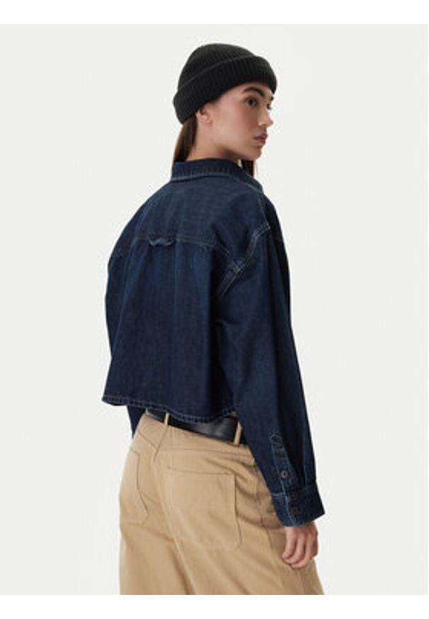 G-Star RAW - G-Star Raw Koszula jeansowa D26851-E090 Granatowy Boxy Fit. Kolor: niebieski. Materiał: bawełna