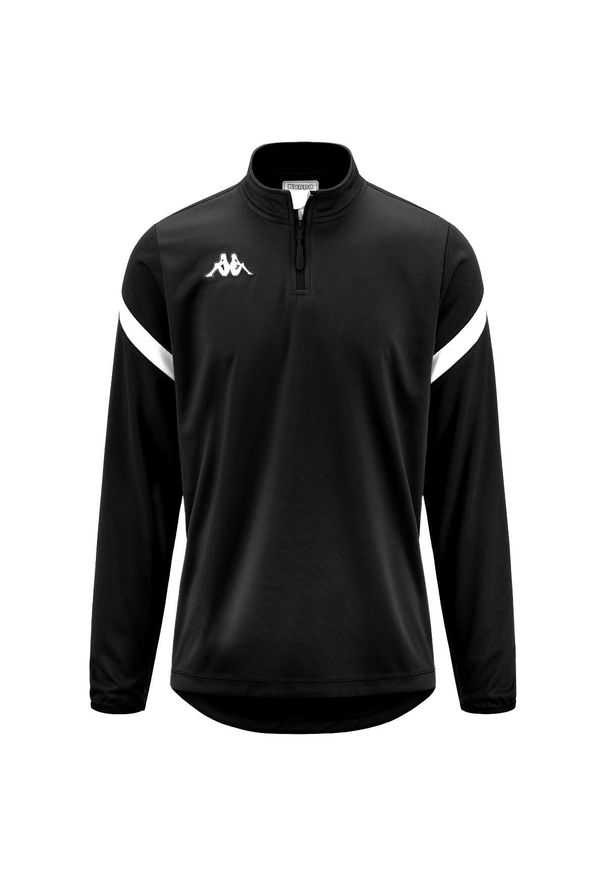 Bluza dresowa 1/2 zip Kappa Dolvole. Kolor: wielokolorowy, biały, czarny. Materiał: dresówka. Sport: piłka nożna, fitness