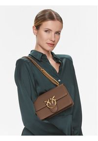 Pinko - PINKO Torebka Love One Mini Dc AI 23-24 PCPL 100074 A0F1 Beżowy. Kolor: beżowy. Materiał: skórzane