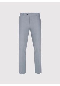Pako Lorente - PAKO LORENTE – Gładkie szare spodnie garniturowe. Okazja: na spotkanie biznesowe. Kolor: szary. Materiał: poliester, wełna. Wzór: gładki. Styl: biznesowy #4