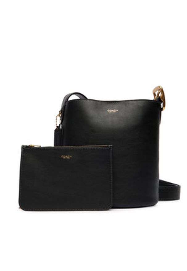 Coach Torebka Bleecker Bucket Bag 21 CCX07 Czarny. Kolor: czarny. Materiał: skórzane