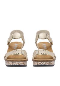 Rieker Sandały CEO-63876-62 Beżowy. Kolor: beżowy. Materiał: skóra #7