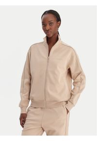 Guess Bluza V5BQ15 KCX22 Beżowy Regular Fit. Kolor: beżowy. Materiał: syntetyk #1