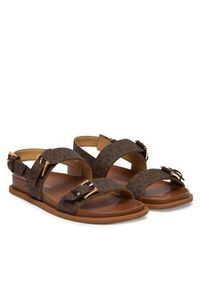 MICHAEL Michael Kors Sandały Nia Flat 40S6NIFS2B Brązowy. Kolor: brązowy. Materiał: skóra #2