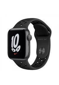 APPLE - Smartwatch Apple Watch Nike SE GPS 40mm aluminium, gwiezdna szarość | antracyt czarny pasek sport.. Rodzaj zegarka: smartwatch. Kolor: czarny. Styl: sportowy