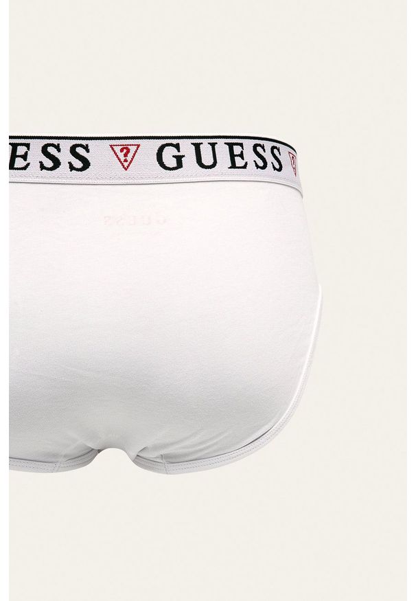 Guess Jeans - Slipy (3-pack). Kolor: biały. Materiał: jeans