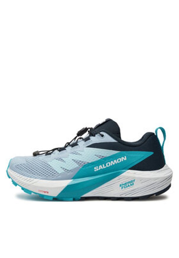 salomon - Salomon Buty do biegania Sense Ride 5 L47458900 Niebieski. Kolor: niebieski. Materiał: materiał