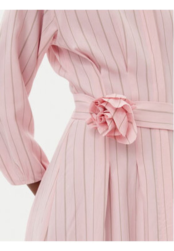 Marella Sukienka koszulowa Denis 2513221111200 Różowy Regular Fit. Kolor: różowy. Materiał: wiskoza. Typ sukienki: koszulowe