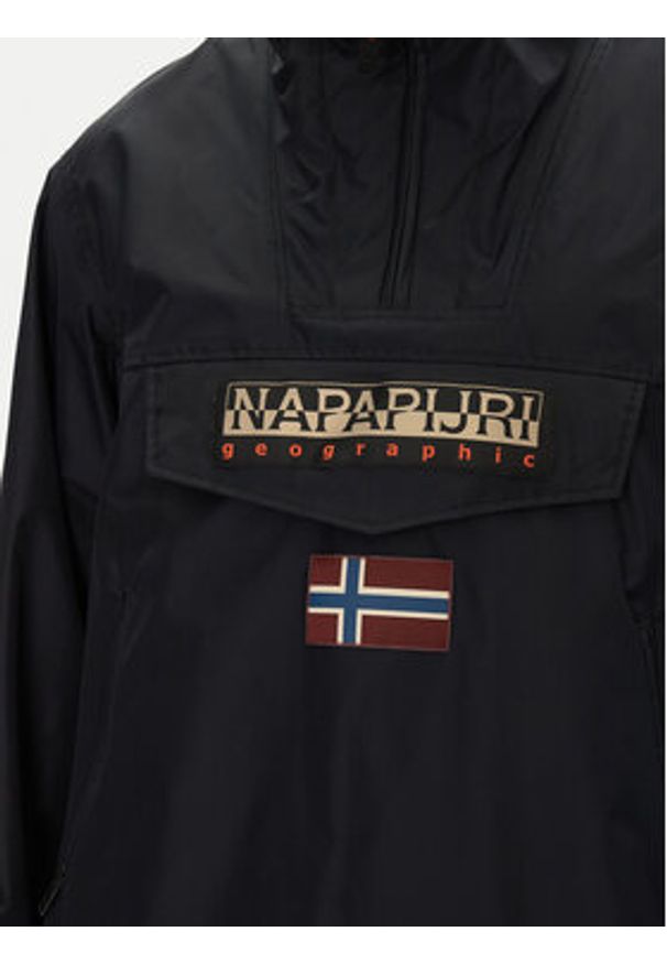 Napapijri Kurtka anorak Rainforest Next Sum NP0A4ILW Czarny Loose Fit. Kolor: czarny. Materiał: syntetyk