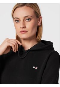 Tommy Jeans Bluza Fleece Hoodie DW0DW09228 Czarny Regular Fit. Kolor: czarny. Materiał: bawełna, syntetyk #4