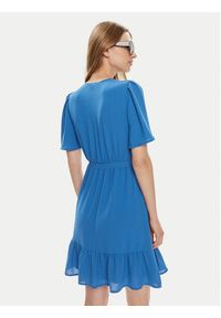Morgan Sukienka codzienna 241-RANILA Niebieski Regular Fit. Okazja: na co dzień. Kolor: niebieski. Materiał: syntetyk. Typ sukienki: proste. Styl: casual #3