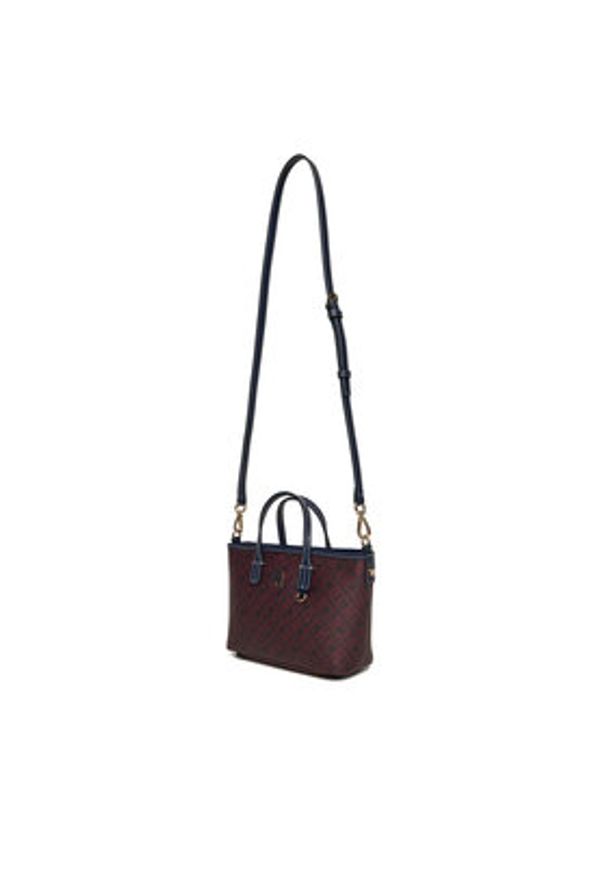 TOMMY HILFIGER - Tommy Hilfiger Torebka Th Monoplay Le Nano Tote AW0AW17717 Granatowy. Kolor: niebieski. Materiał: skórzane
