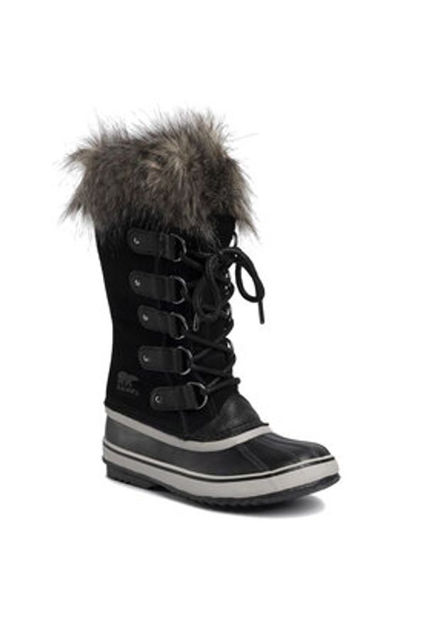 sorel - Sorel Śniegowce Joan Of Arctic NL3481 Czarny. Kolor: czarny. Materiał: zamsz, skóra