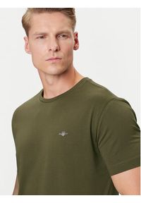 GANT - Gant T-Shirt Shield 2003184 Zielony Regular Fit. Kolor: zielony. Materiał: bawełna #4