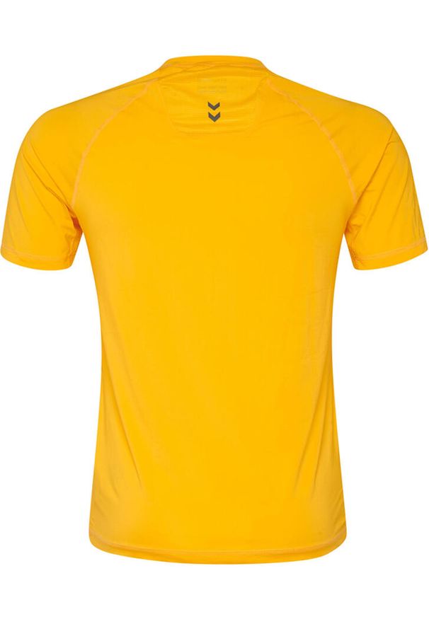 Koszulka termoaktywna dla dorosłych Hummel First Performance Jersey S/S. Kolor: pomarańczowy, wielokolorowy, żółty. Materiał: jersey. Sport: piłka ręczna