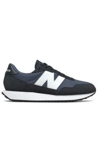 Buty New Balance MS237CA - granatowe. Okazja: na co dzień. Zapięcie: sznurówki. Kolor: niebieski. Materiał: guma, zamsz. Szerokość cholewki: normalna