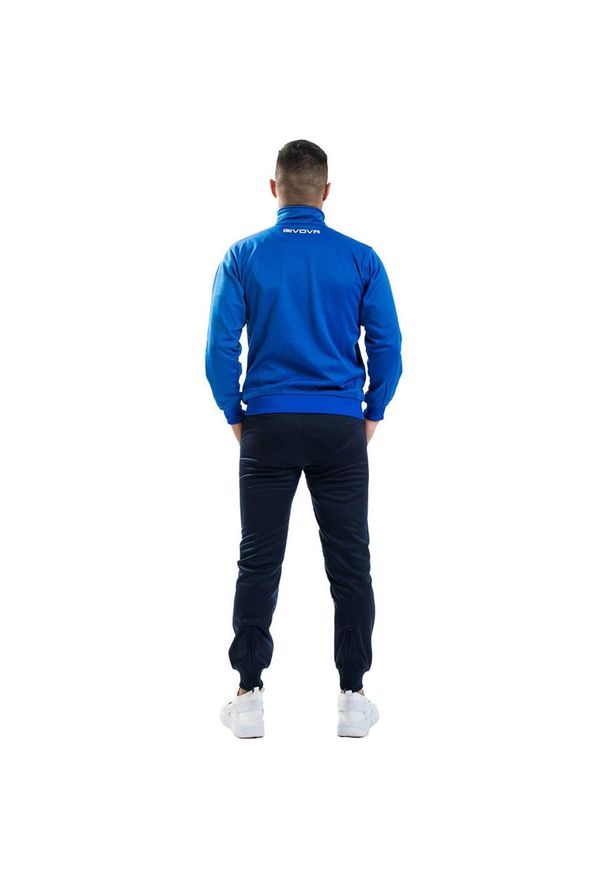 Givova - Dres Męski TT012. Kolor: niebieski. Materiał: dresówka