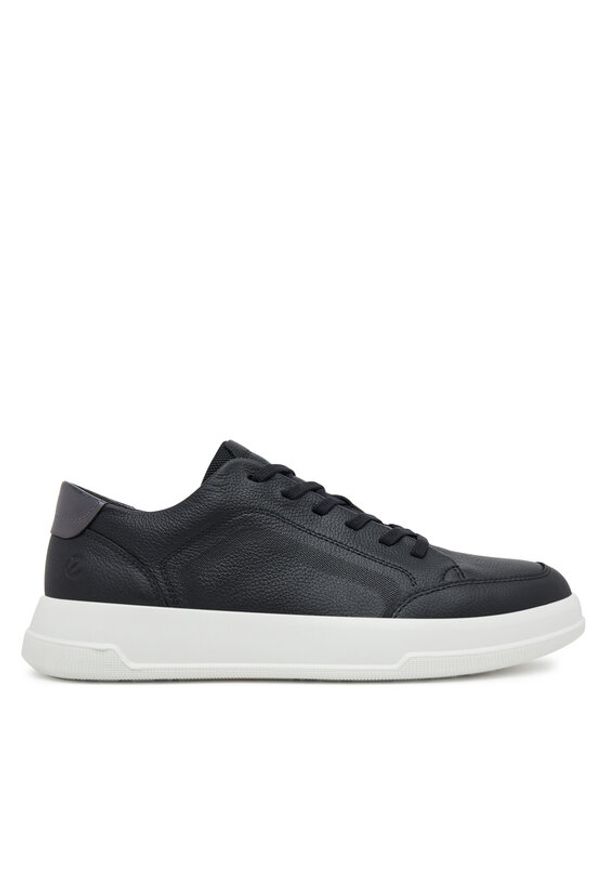 ecco - ECCO Sneakersy 22380361377 Czarny. Kolor: czarny. Materiał: skóra