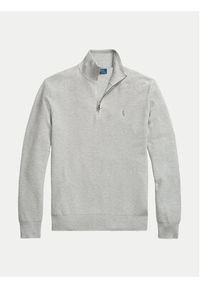 Polo Ralph Lauren Sweter 710932304002 Szary Regular Fit. Typ kołnierza: polo. Kolor: szary. Materiał: bawełna #3