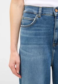 Damskie Spodnie Jeansowe Mustang Style Luise Wide Denim Blue 1016553 5000 521 #4