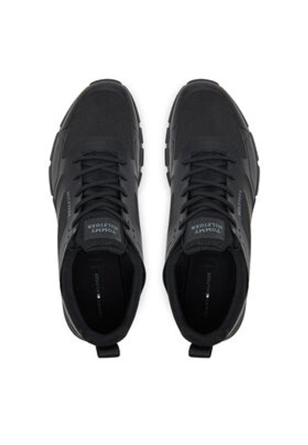 TOMMY HILFIGER - Tommy Hilfiger Sneakersy Modern Comfort Run Mix FM0FM05471 Czarny. Kolor: czarny. Materiał: skóra. Sport: bieganie