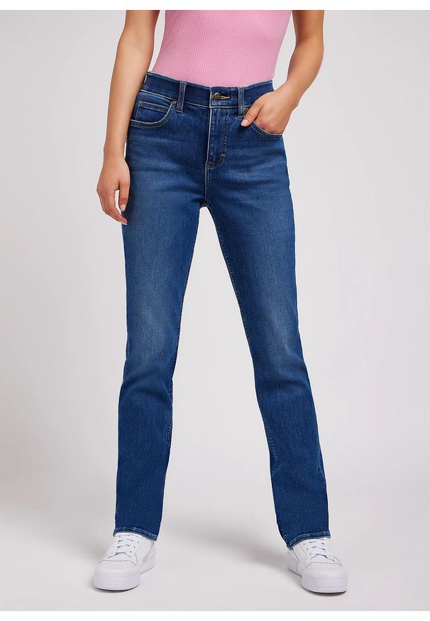 Lee - DAMSKIE SPODNIE LEE ULC STRAIGHT COBALT SHEEN 112350786