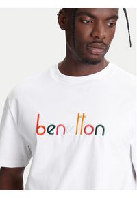 United Colors of Benetton - United Colors Of Benetton T-Shirt 3MI6U109O Biały Oversize. Kolor: biały. Materiał: bawełna #5